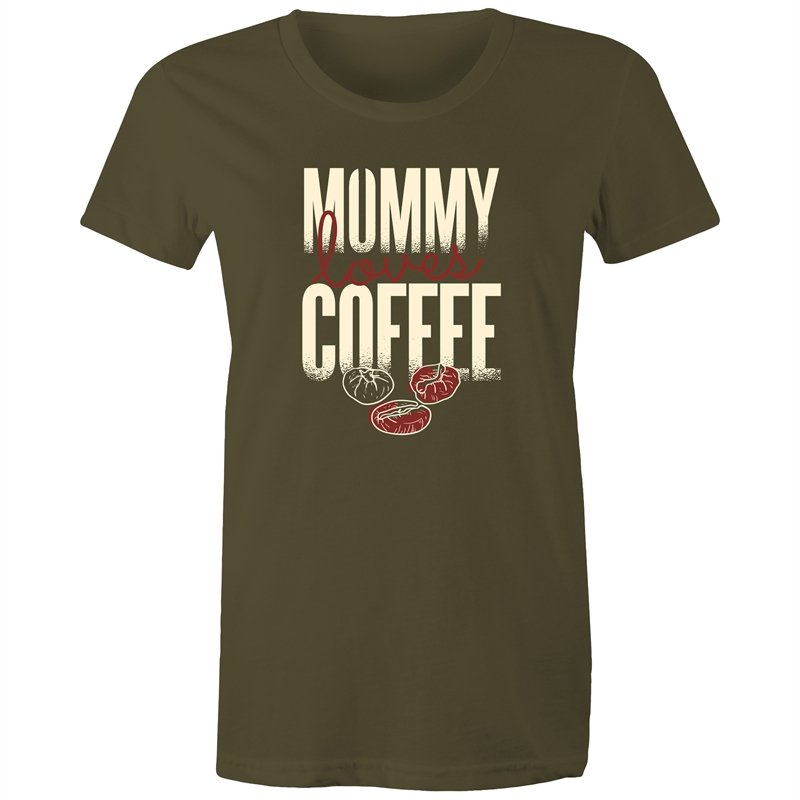 Women's Mummy Loves Coffee T-shirt