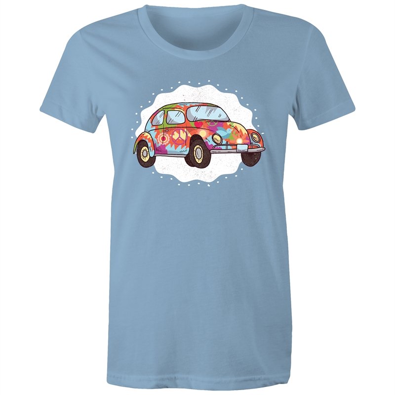 Women's Hippie Car T-shirt