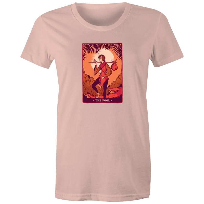 Women's Funny The Fool Tarot Card T-shirt