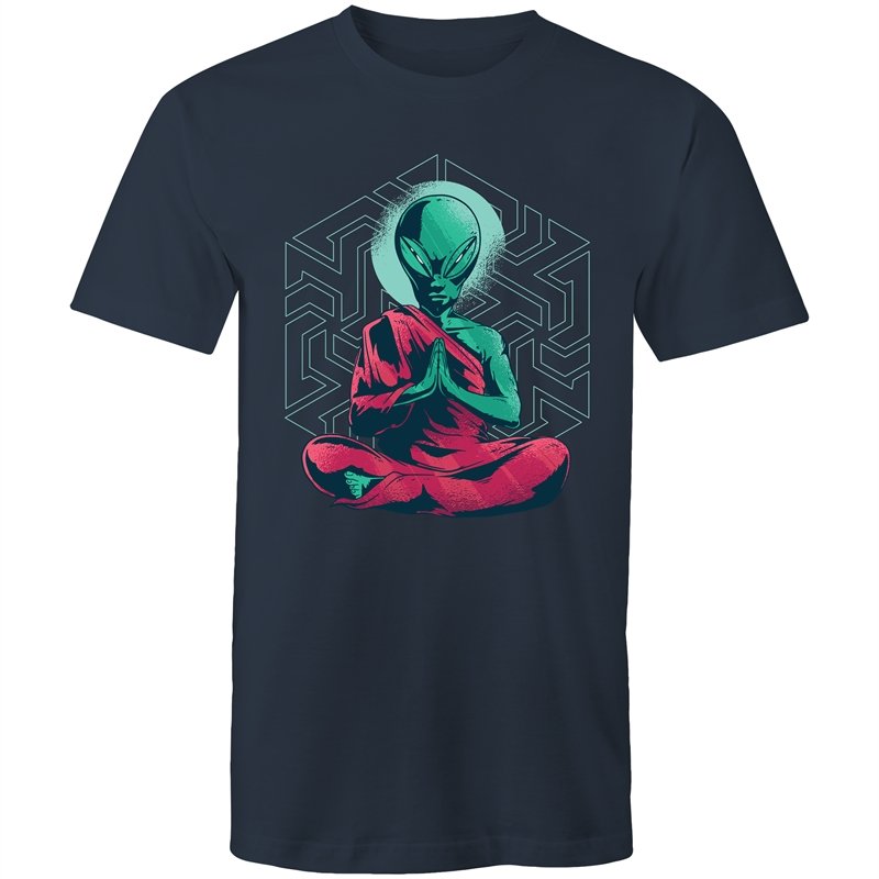 Men's Meditating Alien T-shirt