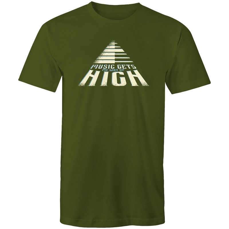 Men's Music Gets Me Way Up High T-shirt