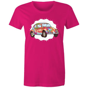 Women's Hippie Car T-shirt