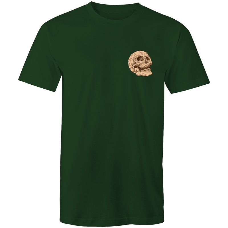 Men's Hipster Skull Pocket T-shirt