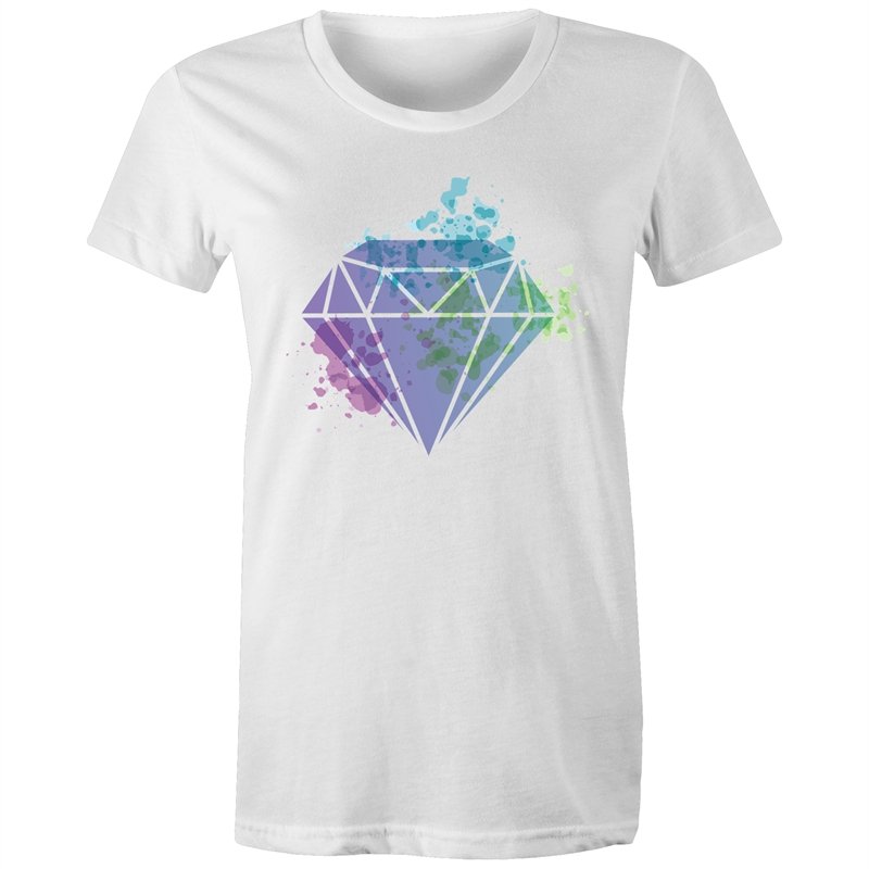 Women's Watercolour Diamond T-shirt