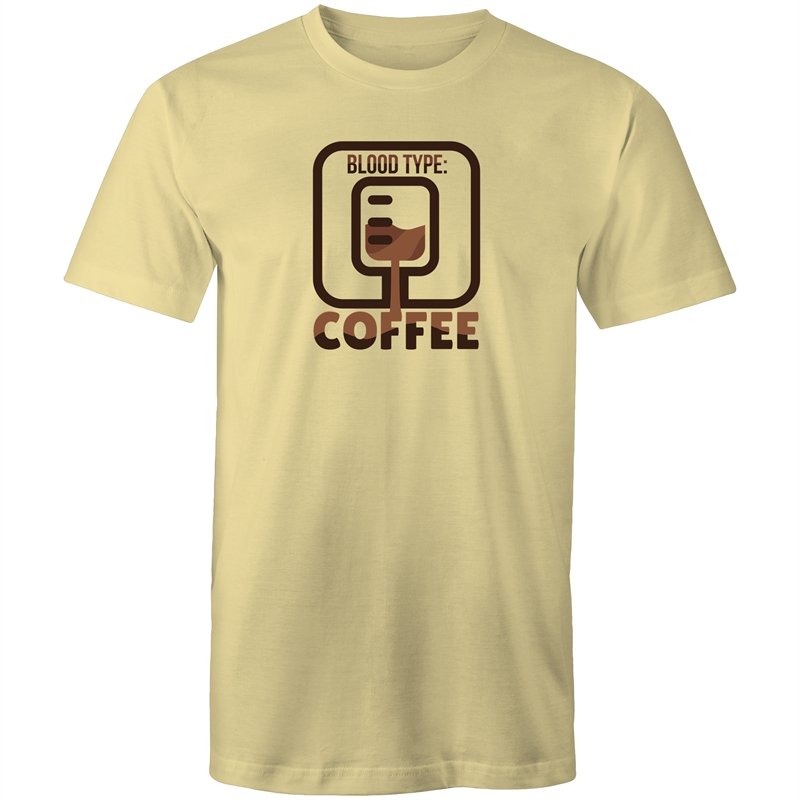 Men's Coffee Blood Type T-shirt