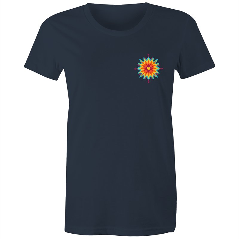Women's Abstract Heart Pocket T-shirt