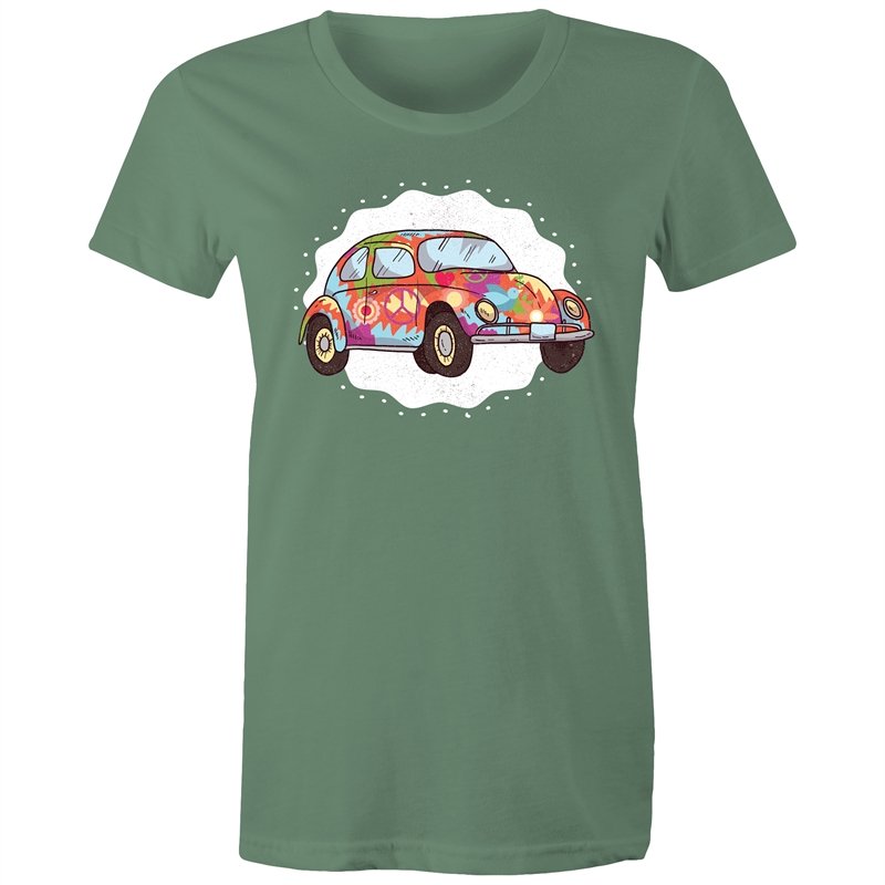 Women's Hippie Car T-shirt