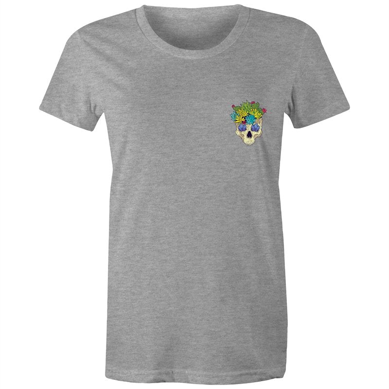 Women's Cactus Skull Pocket T-shirt