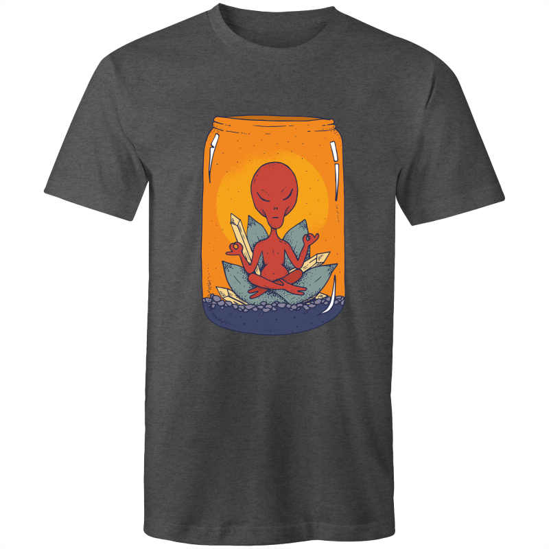 Men's Meditating Alien Lotus T-shirt
