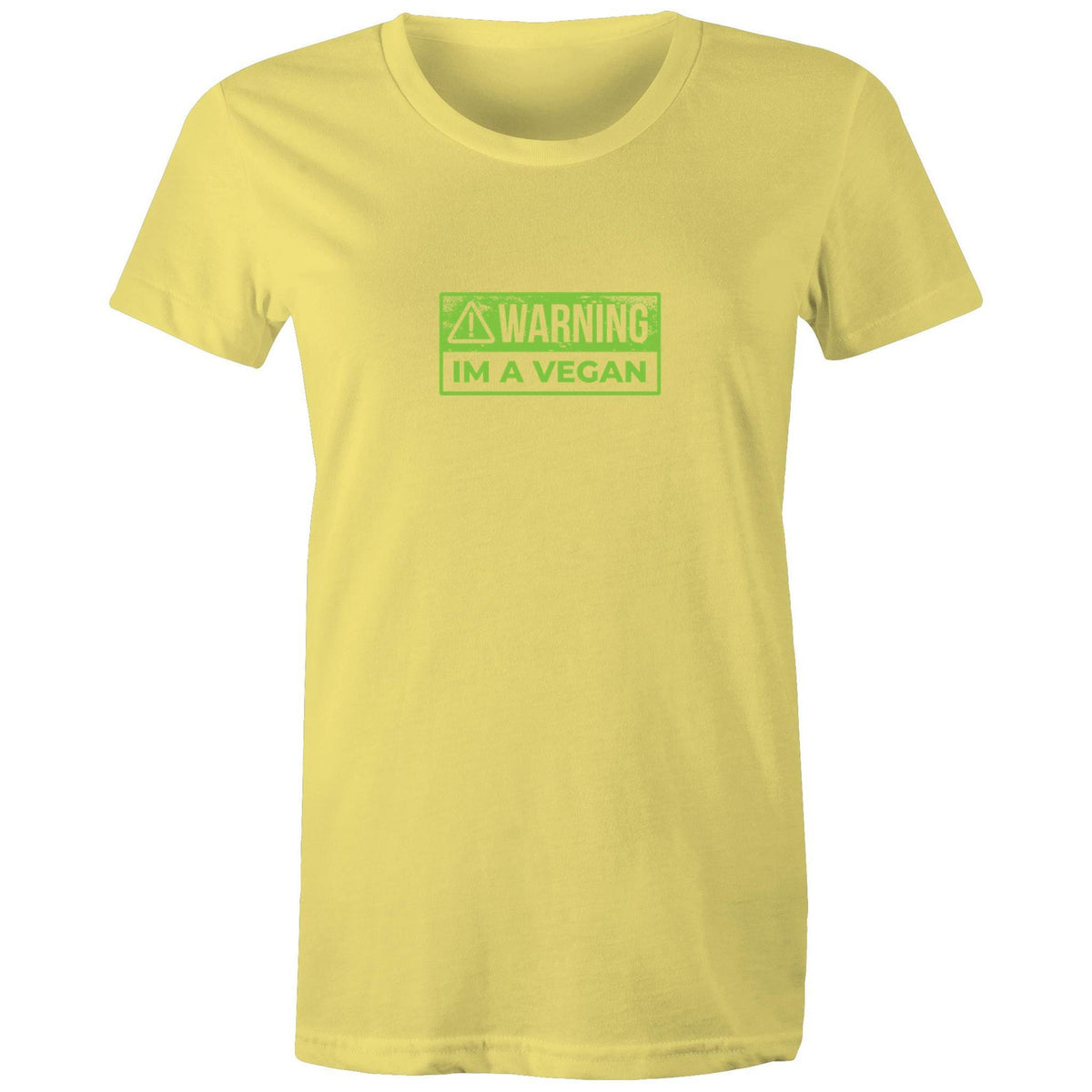 Women's Vegan Warning T-shirt