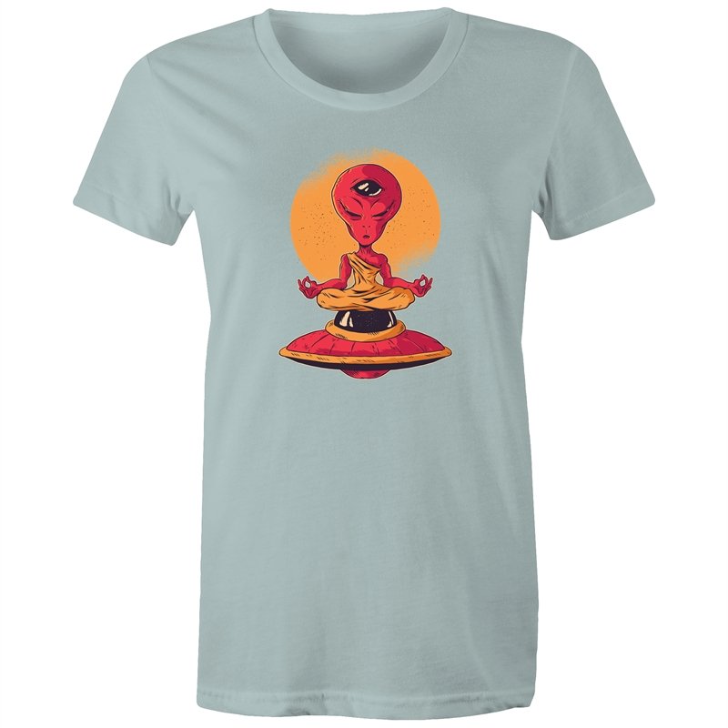 Women's Meditating Alien T-shirt