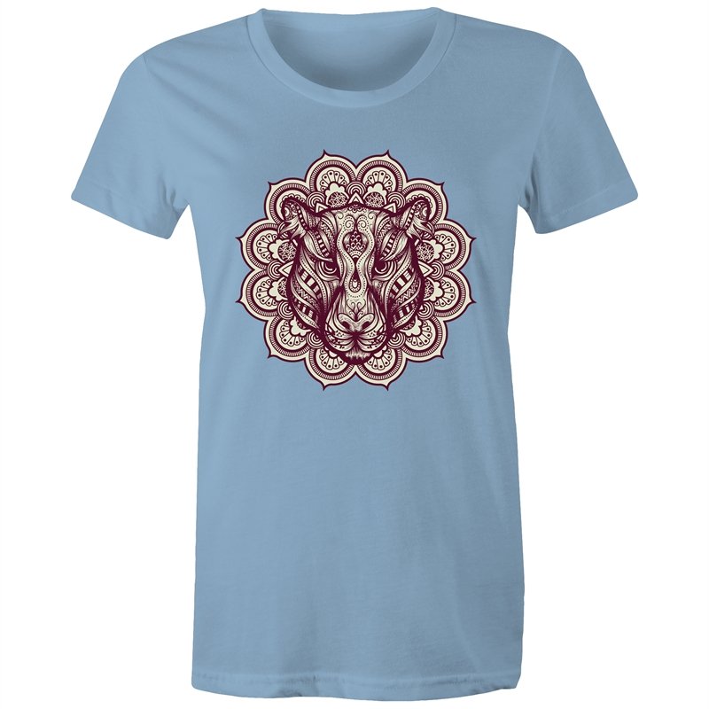 Women's Mandala Lotus Jaguar T-shirt