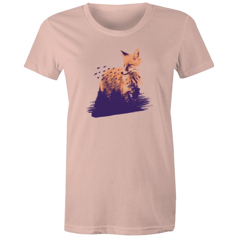 Women's Fox In Forest T-shirt