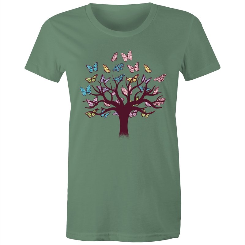 Women's Butterfly Tree Of Life T-shirt