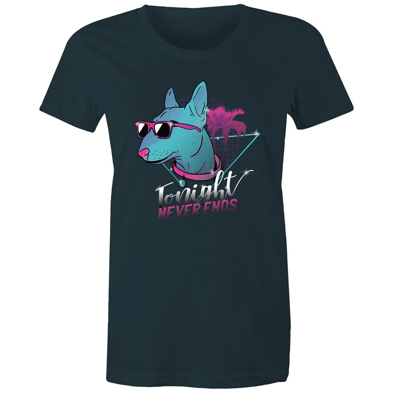 Women's Retro Tonight Never Ends T-shirt