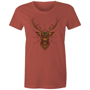 Women's Mandala Reindeer T-shirt
