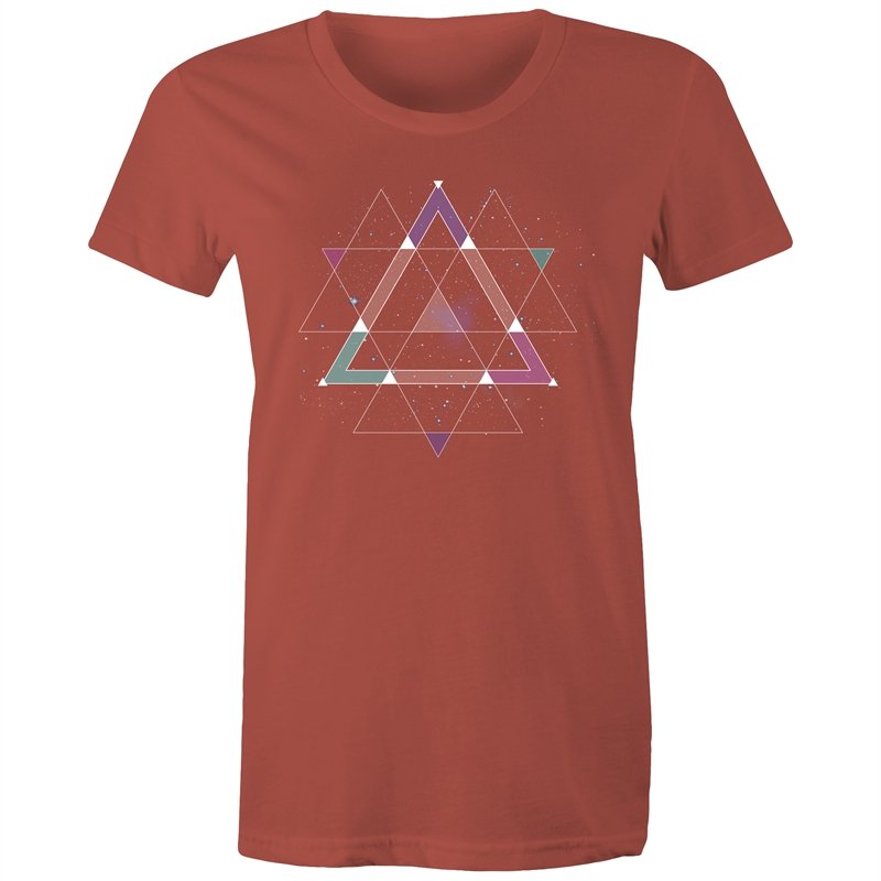 Women's Geometric Space T-shirt