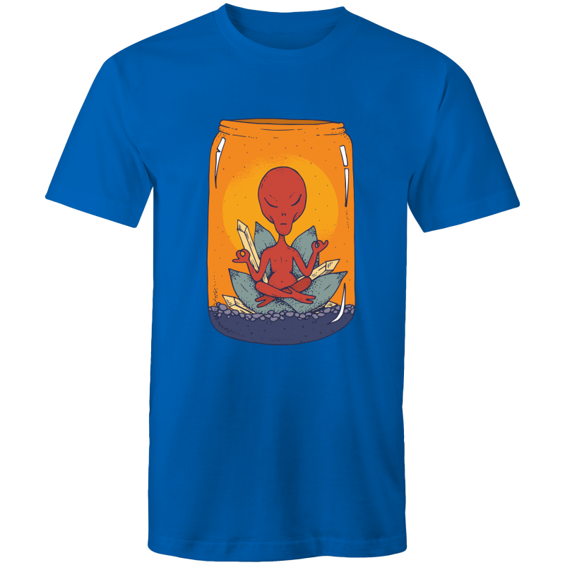 Men's Meditating Alien Lotus T-shirt
