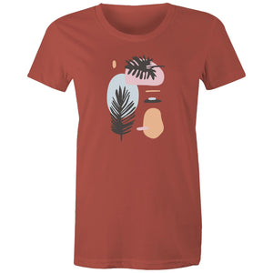 Women's Abstract Leaves T-shirt