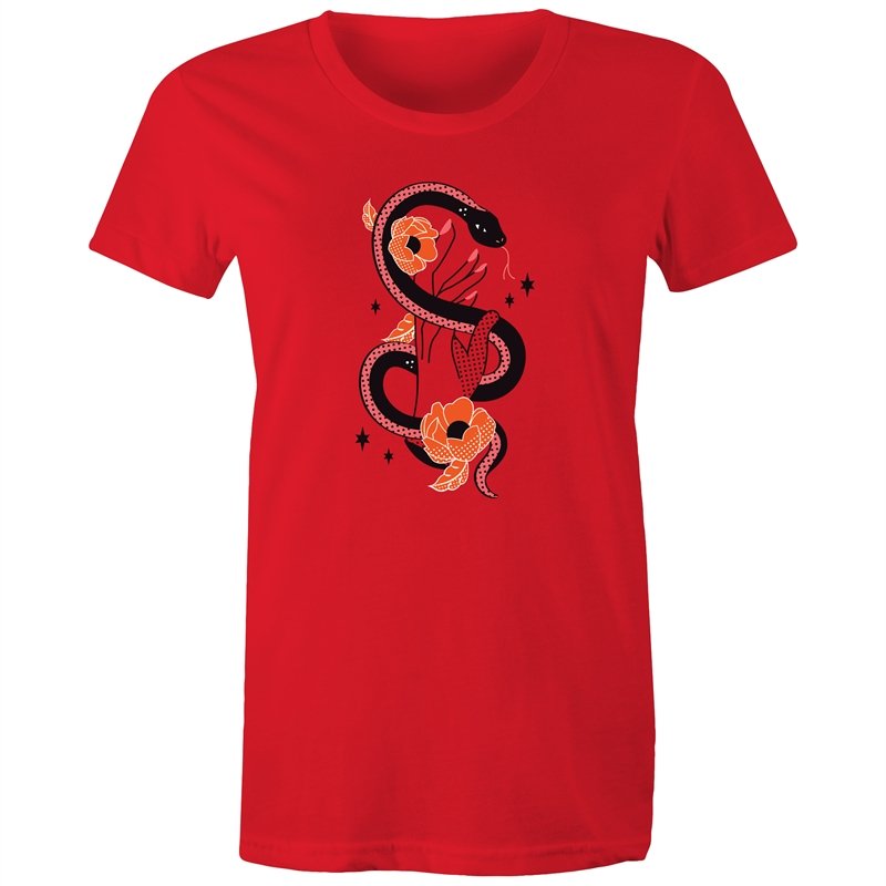 Women's Caduceus Hand Styled T-shirt