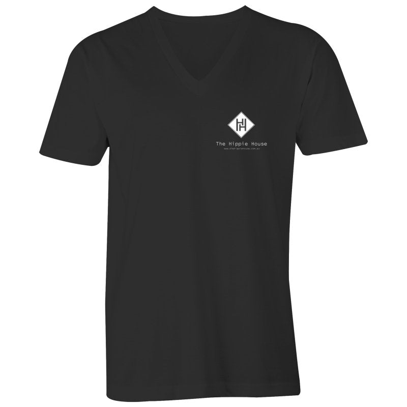 Men's Hippie House Pocket Logo V-Neck T-shirt