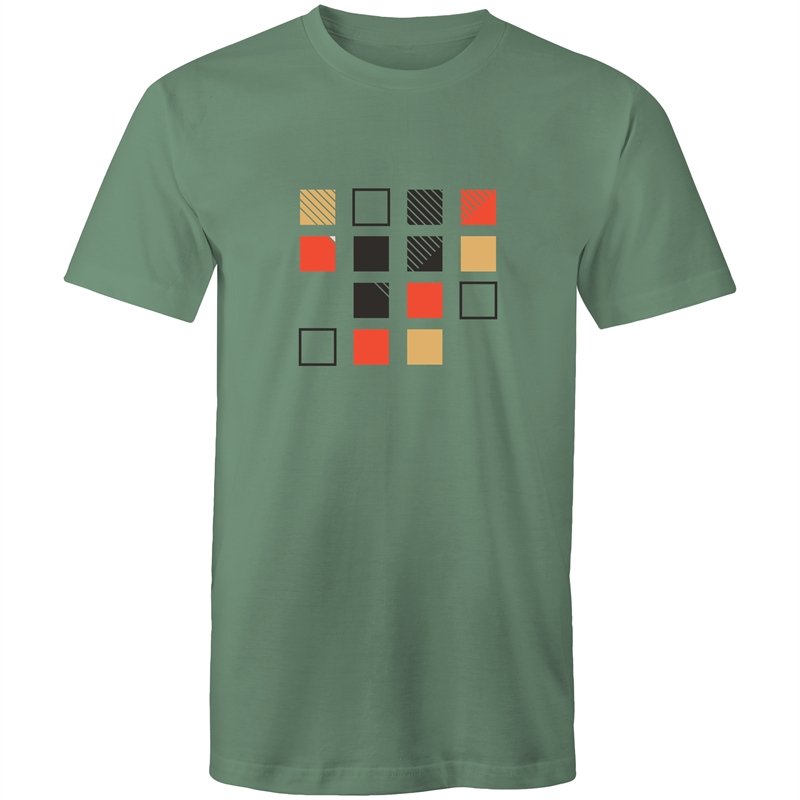 Men's Abstract Red Box T-shirt