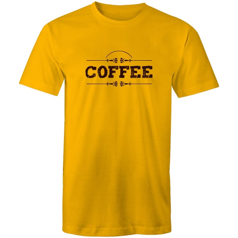Men's Coffee Lettering T-shirt