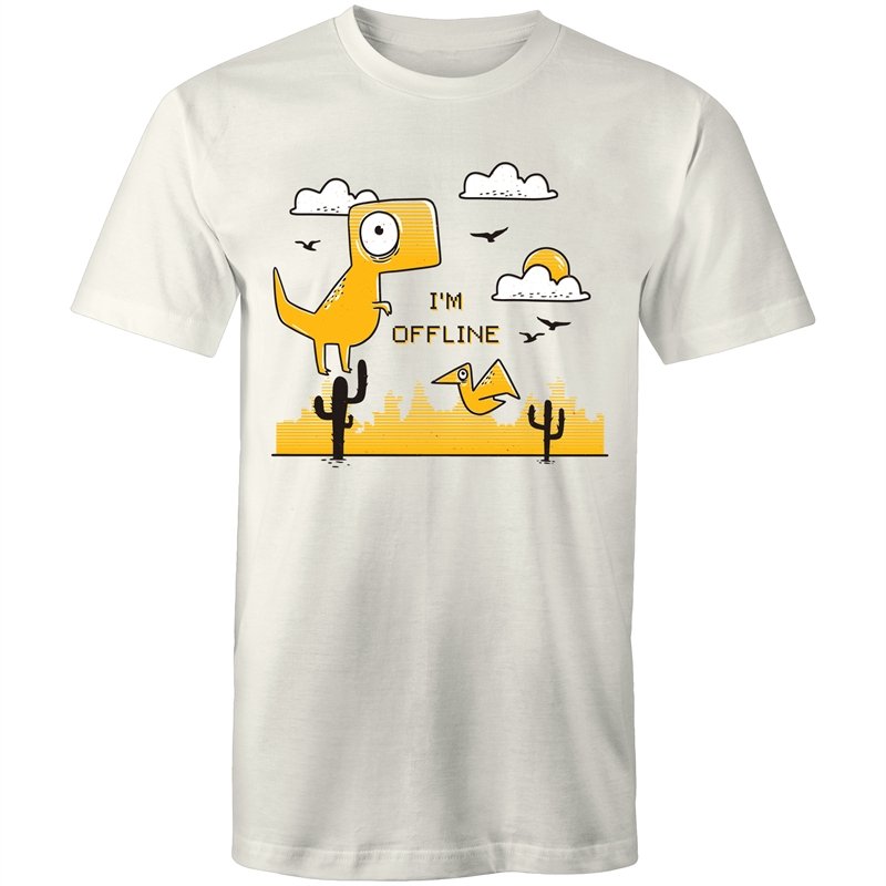 Men's I'm Offline Dinosaur T-shirt
