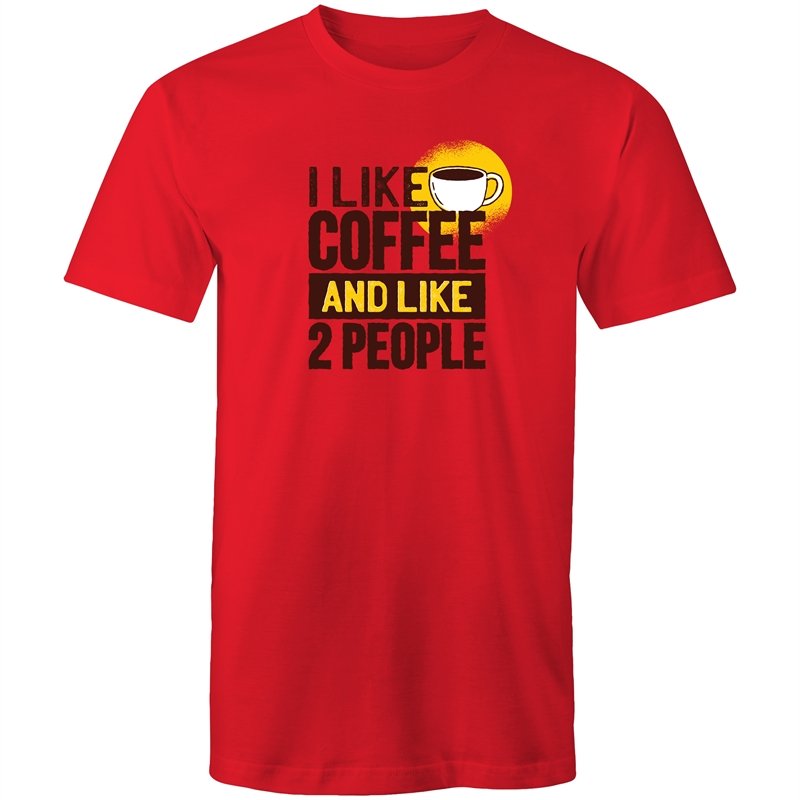 Men's I Like Coffee And Like 2 People T-shirt