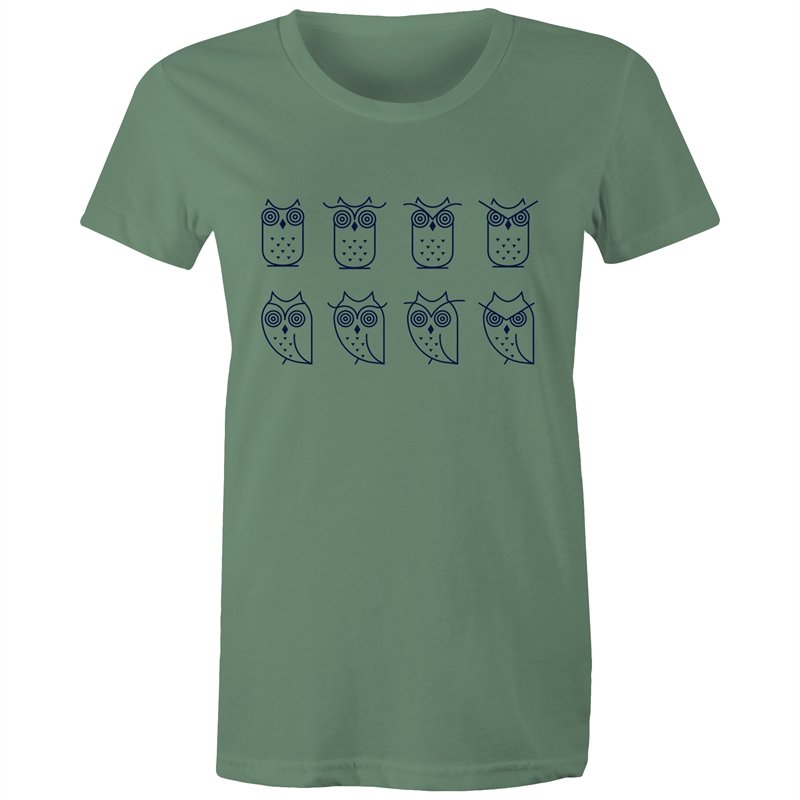 Women's Owl Emotions T-shirt
