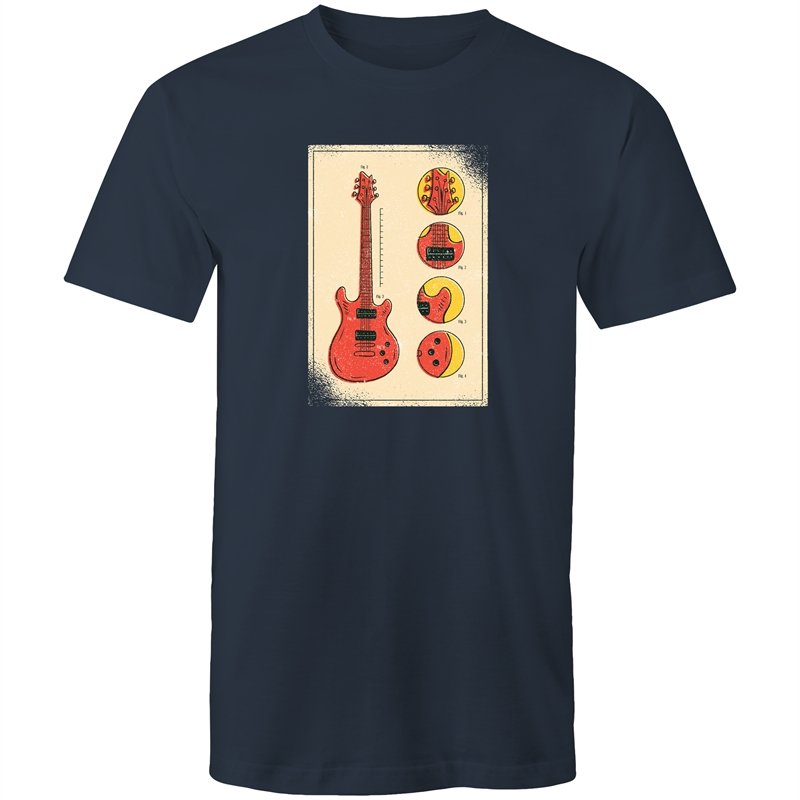 Men's Guitar Diagram T-shirt