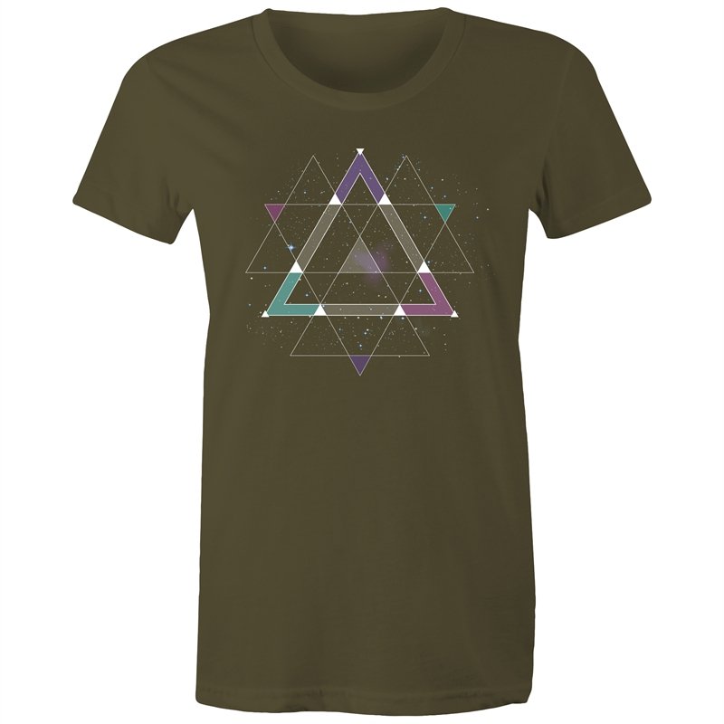 Women's Geometric Space T-shirt