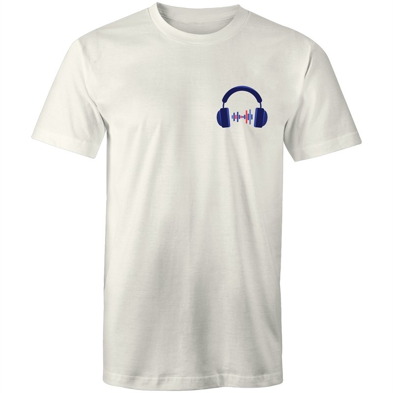 Men's Music Headphones Pocket T-shirt