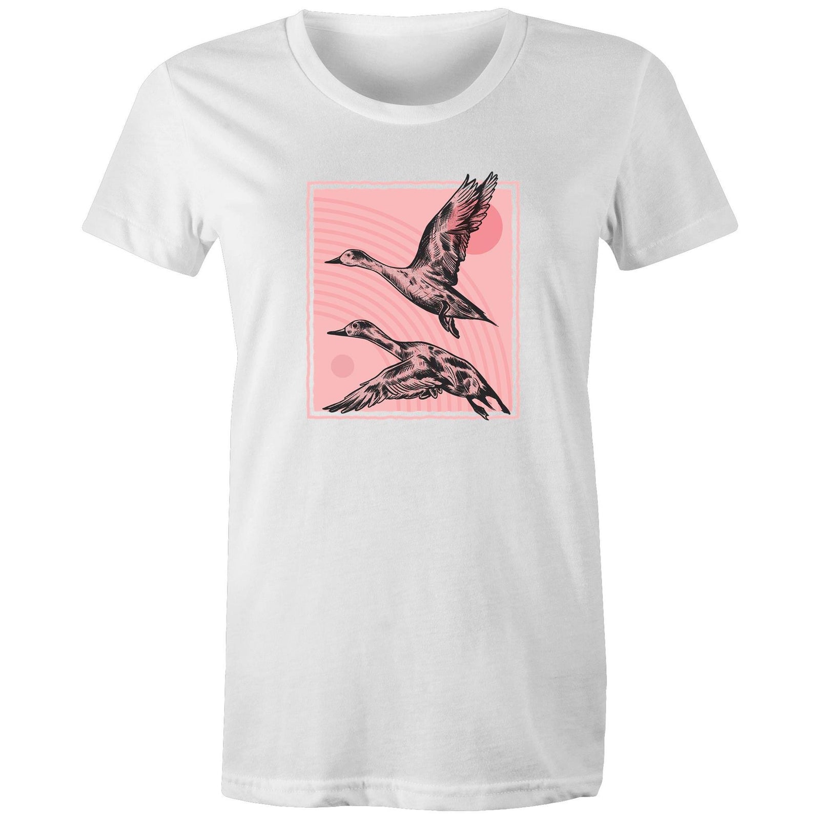 Women's Hand Drawn Ducks T-shirt