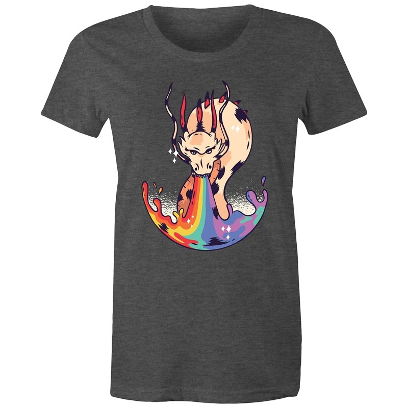 Women's Dragon Rainbow Fire T-shirt