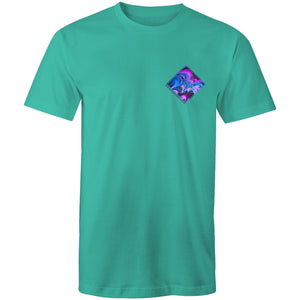 Men's Purple Wave Hippie House Pocket T-Shirt