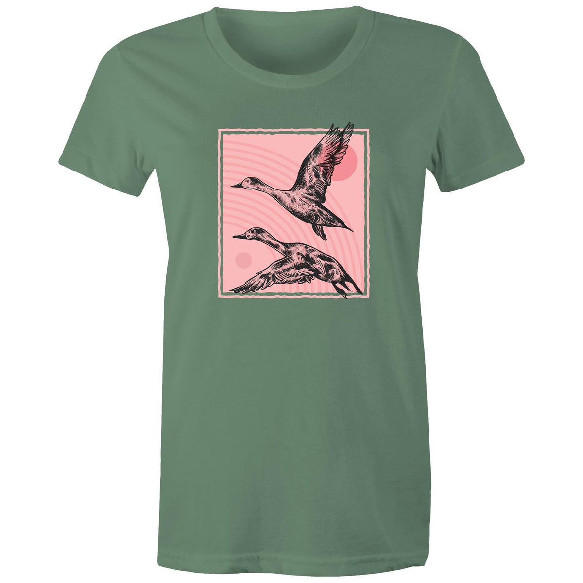 Women's Hand Drawn Ducks T-shirt