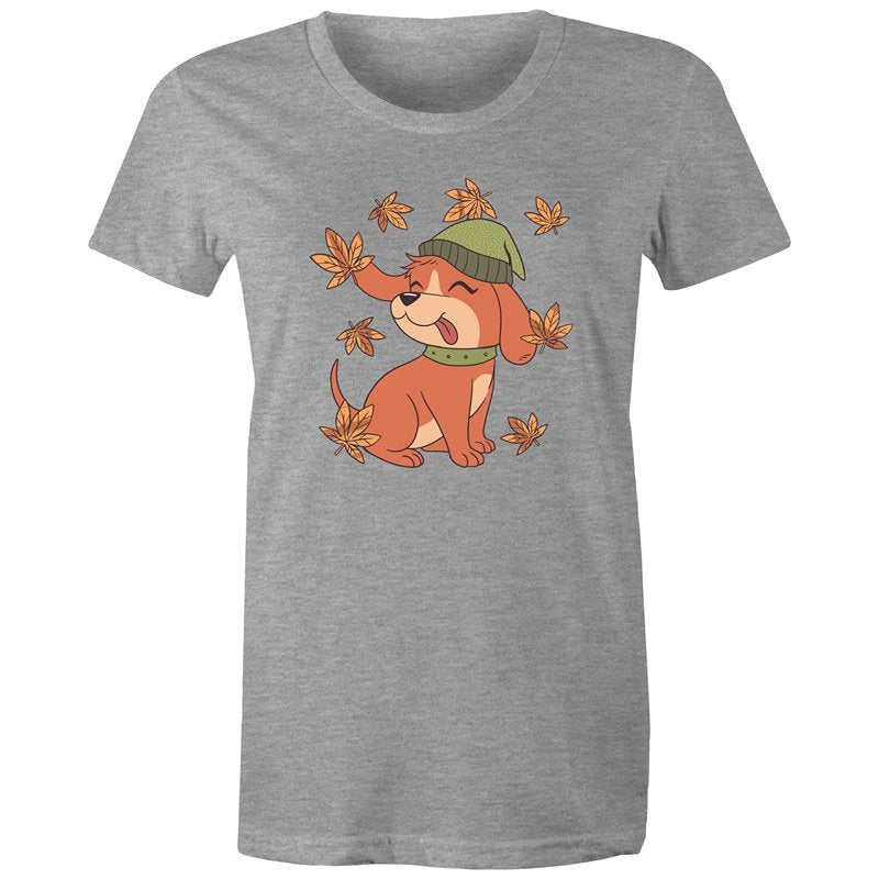 Women's Cute Spring Puppy T-shirt