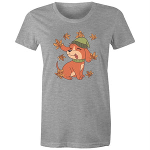 Women's Cute Spring Puppy T-shirt