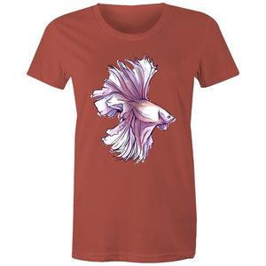 Women's Water coloured Fish T-shirt