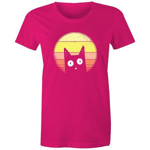 Women's Curious Cat T-shirt