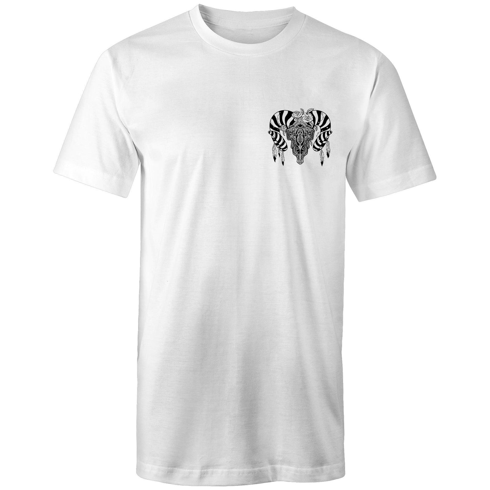 Men's Tribal Bull Skull Tall T-shirt