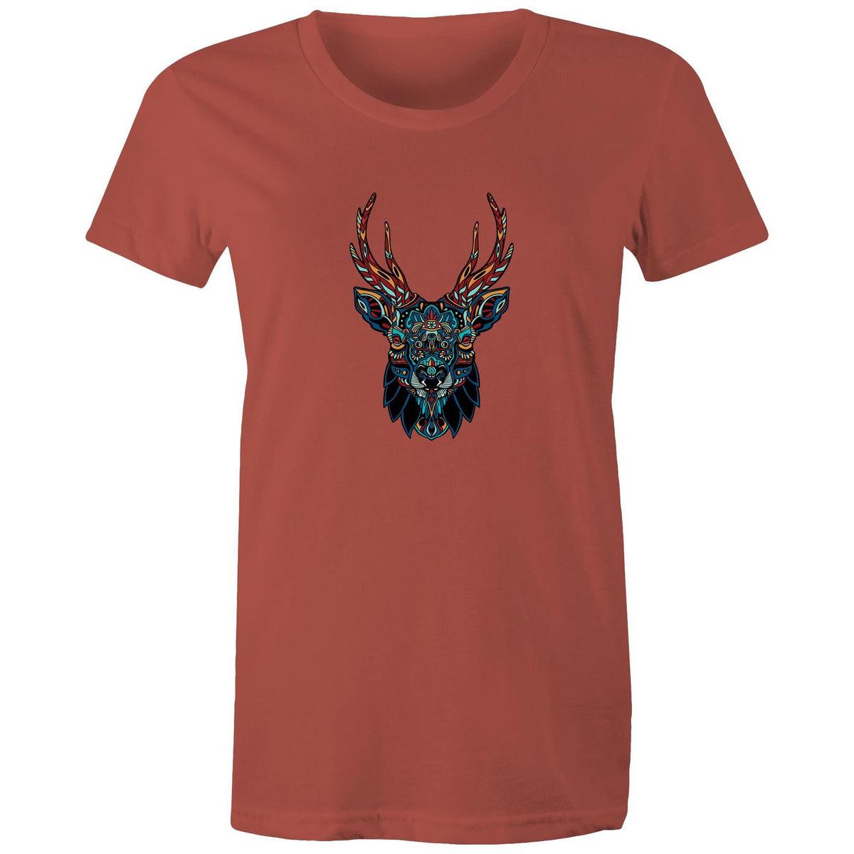 Women's Mandala Moose T-shirt