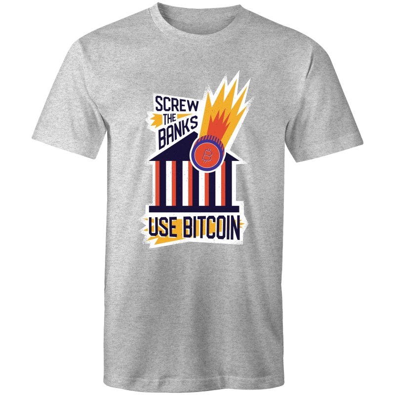 Men's Screw The Banks Use Bitcoin T-shirt