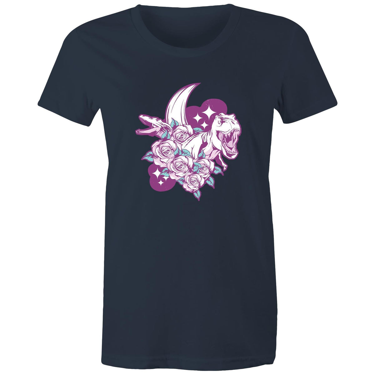 Women's Floral Dinosaurs T-shirt