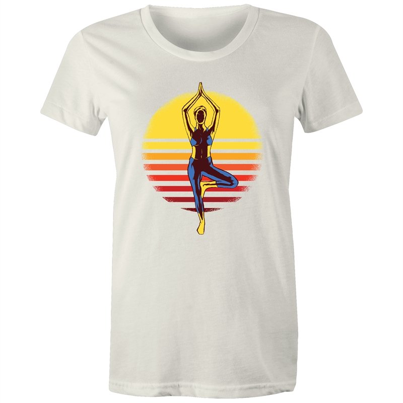 Women's Yoga Sunset T-shirt