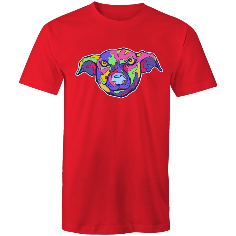 Men's Trippy Multi-Colour Dog T-shirt