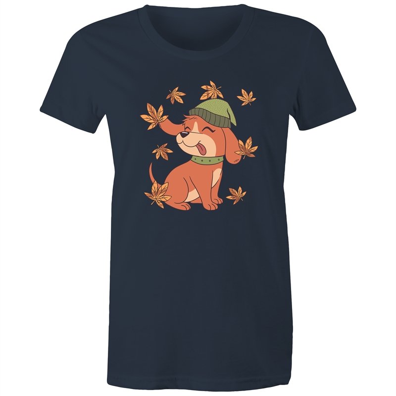 Women's Cute Spring Puppy T-shirt