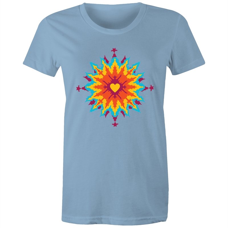 Women's Abstract Heart T-shirt