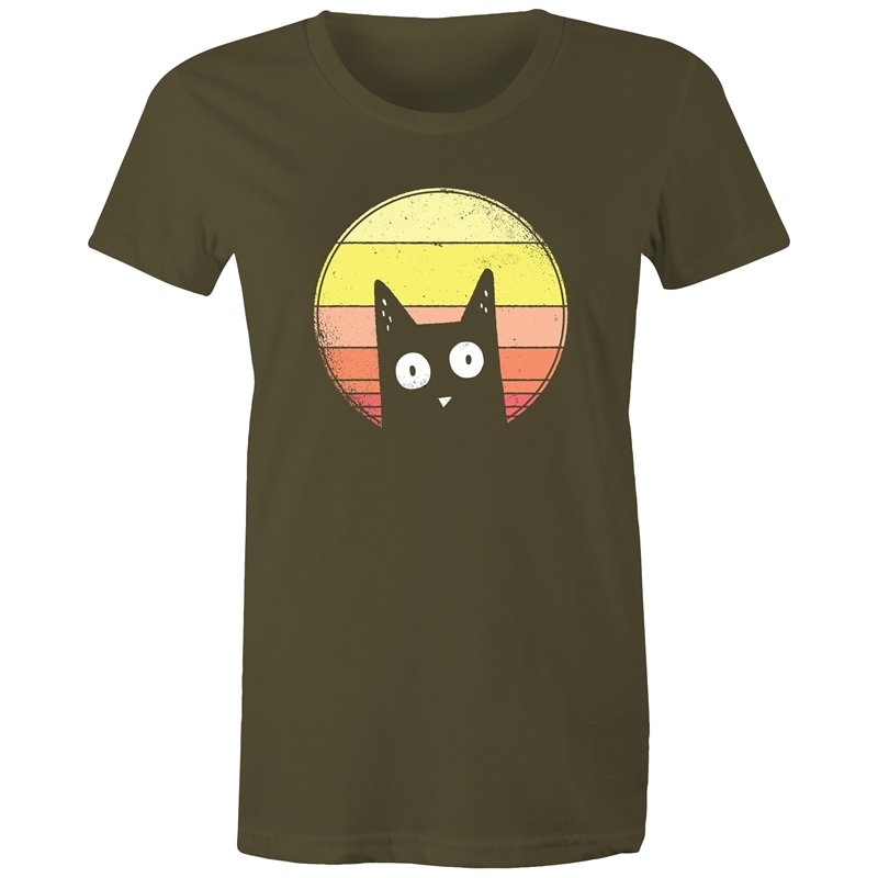 Women's Curious Cat T-shirt